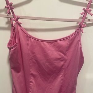 Pink Spaghetti Strap Top